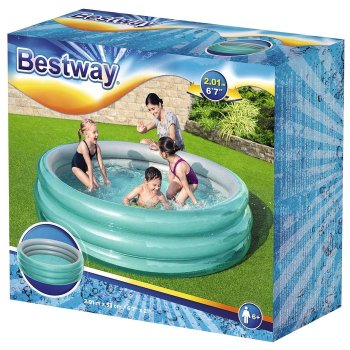 Бассейн надувной Bestway Металлик 201х201х53 см 937 л