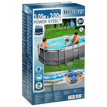 Бассейн каркасный Bestway Power Steel 305х200х84 см 3 668 л