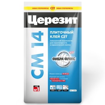 Клей для плитки и керамогранита CM14 Extra Ceresit 5 кг