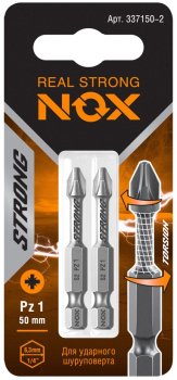 Бита NOX STRONG PZ1 50 мм 2 шт.