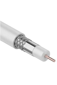 Кабель коаксиальный RG6 75 Ом IEK белый