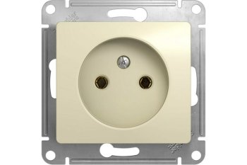 Розетка силовая встраиваемая Schneider Electric Glossa без заземления бежeвый