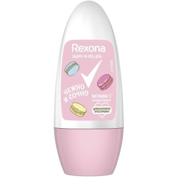 Антиперспирант Rexona Нежно и сочно ролик,  50 мл для женщин