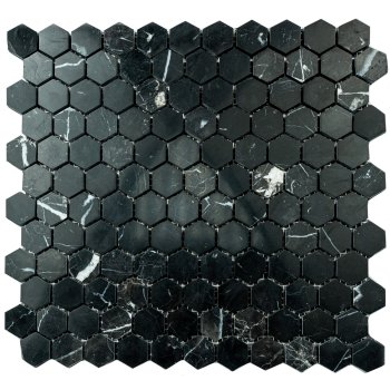 Мозаика Honeycomb черный SW60
