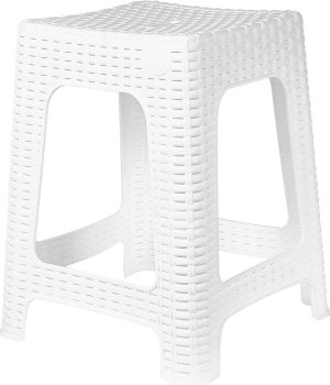 Табурет Rattan  36,3х36,3х44,8 см Белоснежный жасмин