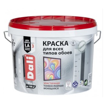 Краска водно-дисперсионная Dali основа для колеровки основа C 9 л