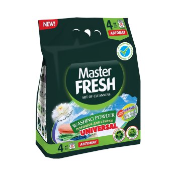 Стиральный порошок Master Fresh Актив Кислород для всех типов стирки 4 кг для всех видов ткани