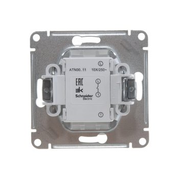 Выключатель встраиваемый Schneider Electric AtlasDesign 1 кл. жемчуг без подсветки