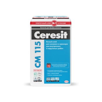 Клей для мозаики и прозрачной плитки СМ 115 Ceresit 25кг