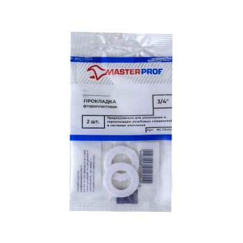 Прокладка для воды, газа и отопления MasterProf 3/4" 2 шт