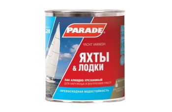 Лак Parade L20 яхтный бесцветный 0,75 л глянцевый