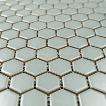 Мозаика Hexagon grey серый LJ2327