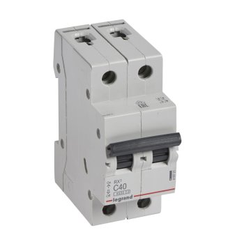 Автоматический выключатель Legrand Rx3 2P 40А хар-ка C 4,5кА