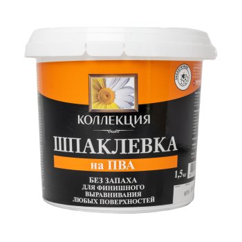 Шпатлевка Ижсинтез Коллекция на основе ПВА белая 1,5 кг