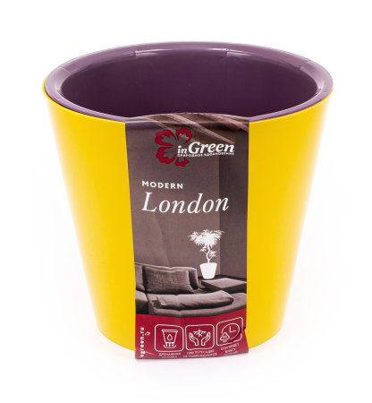 Кашпо  London/Фиджи пластик 5 л