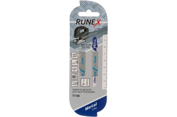 Пилка для лобзика Runex T118A 50 мм по металлу 2 шт.