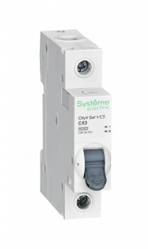 Автоматический выключатель Systeme Electric City9 Set 1P 63А хар-ка C 4,5кА