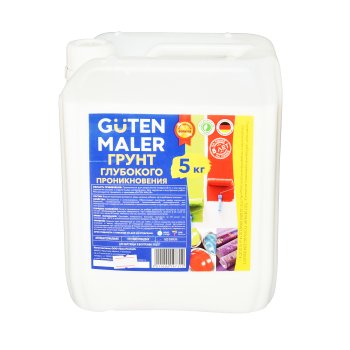 Грунтовка акриловая глубокого проникновения Guten Maler 5 кг