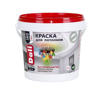 Краска водно-дисперсионная Dali для потолков снежно-белая 0,9 л