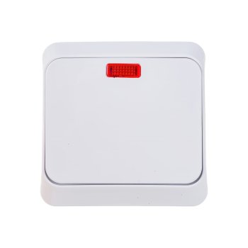 Выключатель накладной Schneider Electric Этюд 1 кл. белый с подсветкой