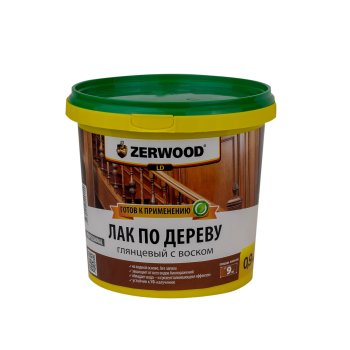 Лак Ижсинтез Zerwood панельный бесцветный 0,9 кг глянцевый