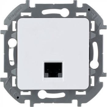 Розетка RJ45 категория 5е встраиваемая Legrand Inspiria белый