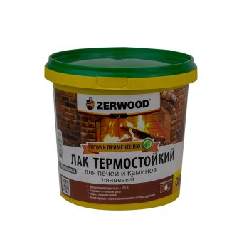 Лак Ижсинтез Zerwood термостойкий бесцветный 0,9 кг глянцевый