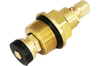 Кран-букса резиновая короткая М18 1/2 цвет желтый