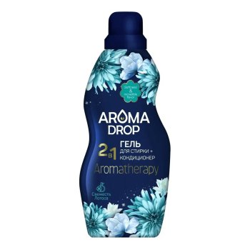 Гель для стирки белья Aroma Drop Свежесть лотоса 1 л для цветного белья для всех типов стирки