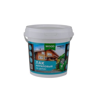 Лак ABC-Farben FARBITEX ПРОФИ, Good for Wood панельный бесцветный 0,9 л глянцевый