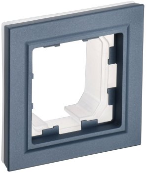 Рамка IEK Brite 1 пост, цвет маренго