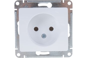 Розетка силовая встраиваемая Schneider Electric Glossa без заземления белый