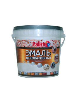 Эмаль акриловая декоративная Palizh белый жемчуг 0,9 кг