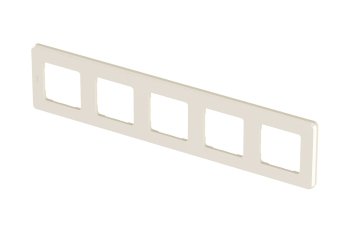 Рамка Legrand Inspiria 5 постов, цвет слоновая кость
