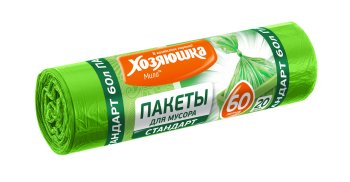 Пакеты для мусора Crocmart 60 л 20 шт прочные