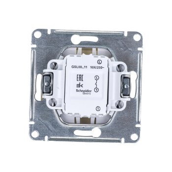 Выключатель встраиваемый Schneider Electric Glossa 1 кл. бежeвый без подсветки