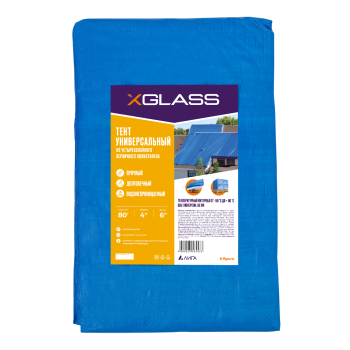 Тент-полотно XGLASS 4 х  6м 80г/кв.м