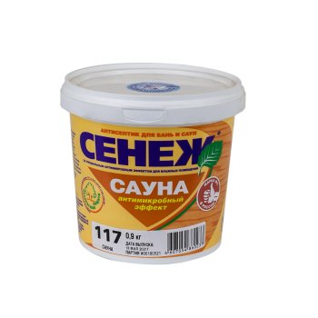 Антисептик Сенеж Сауна для бань и саун бесцветный 0,9 кг