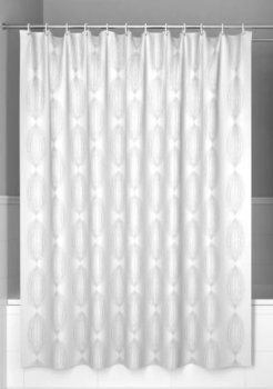 Штора для ванной  180 х 200 см полиэстер Decor цвет белая