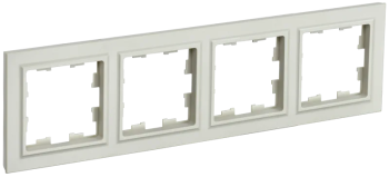 Рамка IEK Brite 4 поста, цвет бежeвый