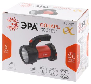 Фонарь светодиодный прожектор ЭРА 8Вт PA-607 красный