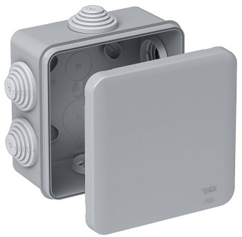 Коробка распределительная накладная Schneider Electric 85х85х40мм IP55 серая