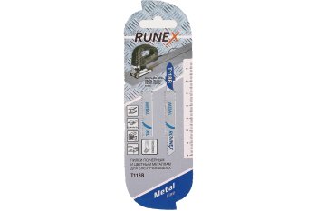 Пилка для лобзика Runex T118B 50 мм по металлу 2 шт.