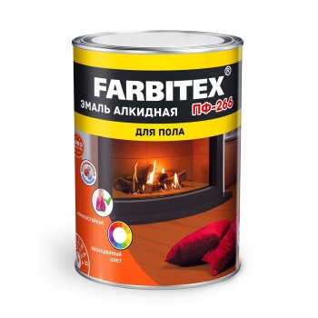 Эмаль алкидная для полов ПФ-266 Farbitex ABC-Farben красно-коричневая 2,7 кг