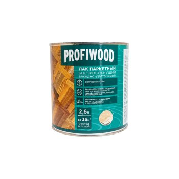Лак Эмпилс PROFIWOOD паркетный бесцветный 2,6 л глянцевый