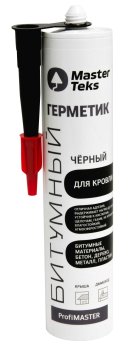 Герметик для кровли MasterTeks ProfiMaster битумный черный 260 мл