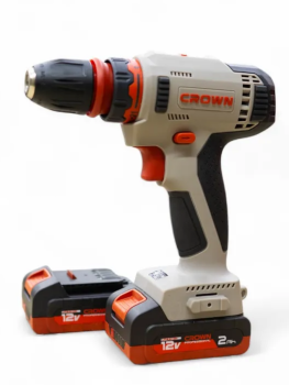 Дрель-шуруповерт аккумуляторная CROWN CT21081H-2 BMC Li-lon 12В 1x2Ач 30Нм