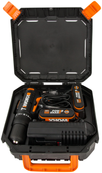Дрель-шуруповерт аккумуляторная Worx WX371.1 Li-lon 20В 2x2Ач 40Нм