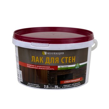 Лак Ижсинтез Коллекция панельный бесцветный 2,5 кг глянцевый