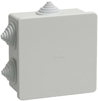Коробка распределительная накладная Gemini Electro 85х85х40мм IP44 серая